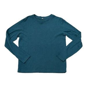 Uniqlo Teal Fleece Crewneck Sweater M